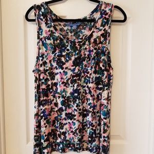 Simply Vera Vera Wang Floral Tank Top. XL.